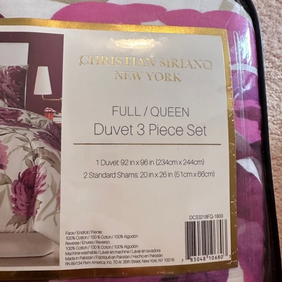 NWT NEVER OPENED Queen Christian Siriano Remy Floral Comforter and 2 Sham Set - Picture 4 of 5
